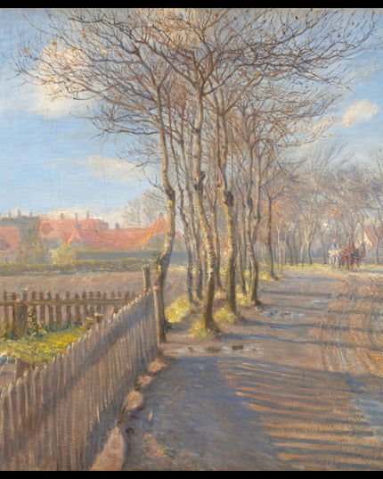 Country Lane with Trees. Kastrup