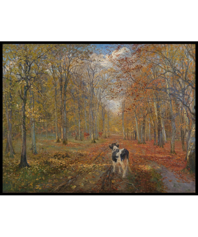 En vej i Dyrehaven. Efterår