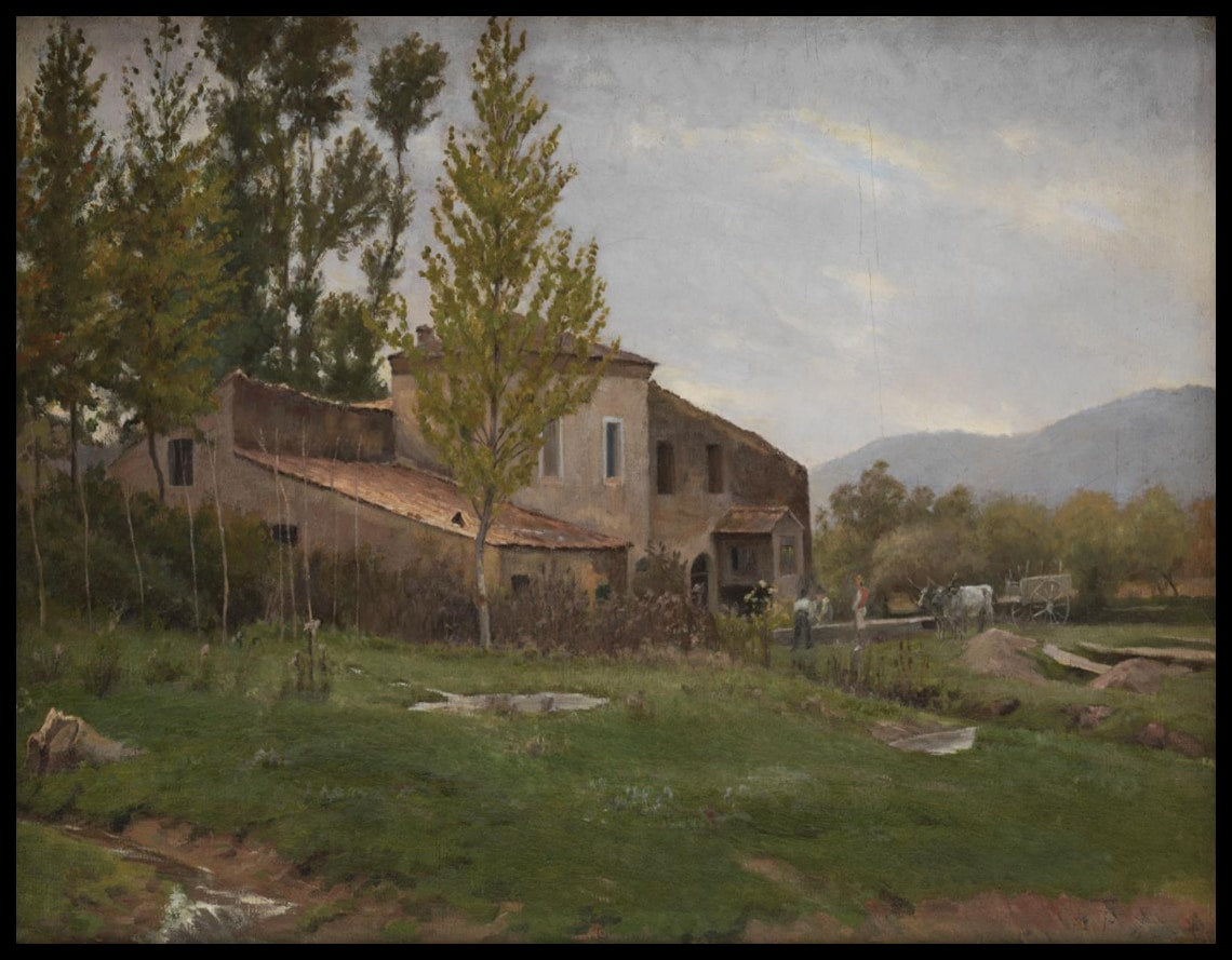 Isola del Liri, Italy. Overcast Day