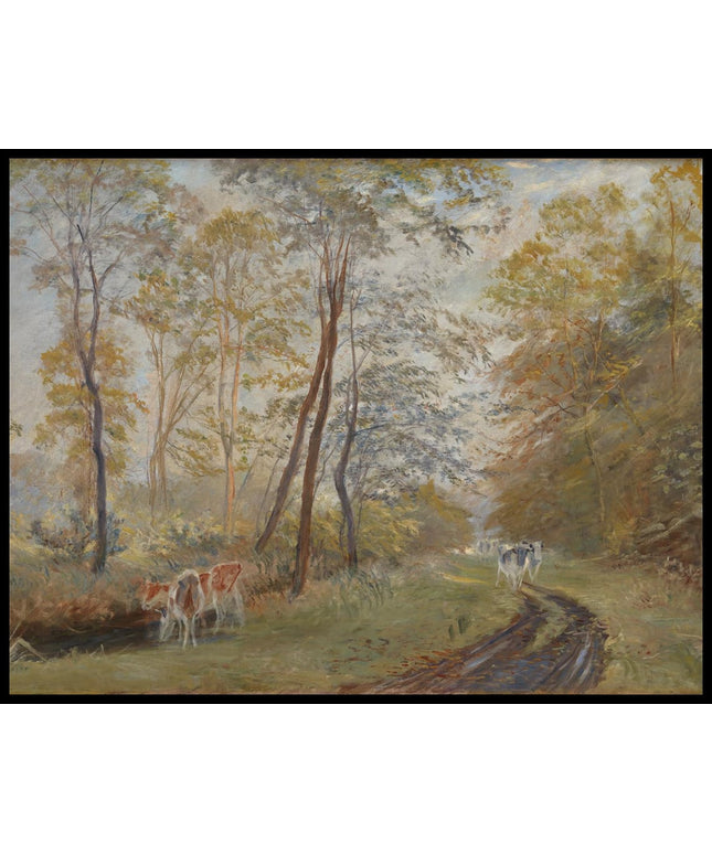 The River Sorteaa near Mejlgaard Manor, Jutland