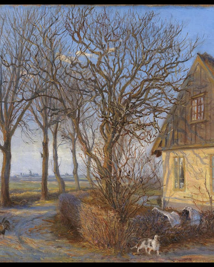 Uden for en bondegård. Maglebylille