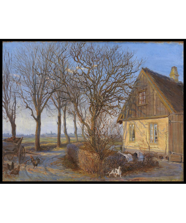 Uden for en bondegård. Maglebylille