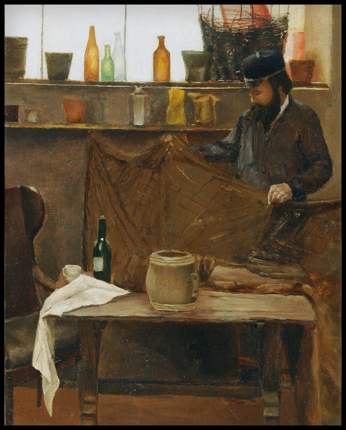 In the fishing hut
