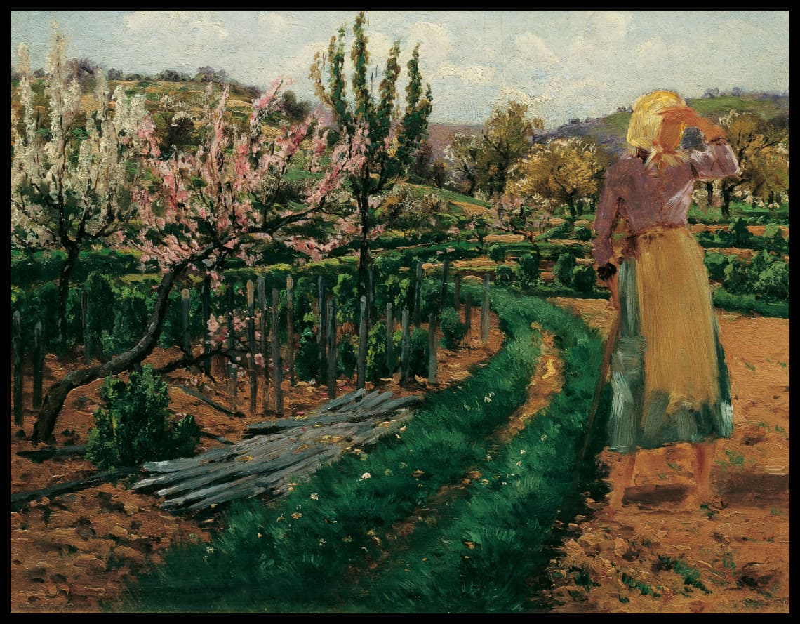 Girl in the orchard