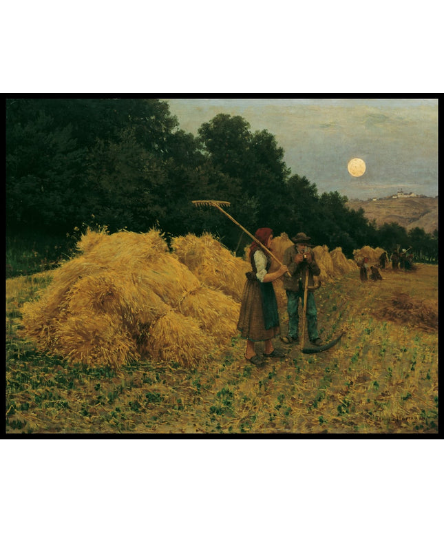 Mondaufgang nach der Ernte I