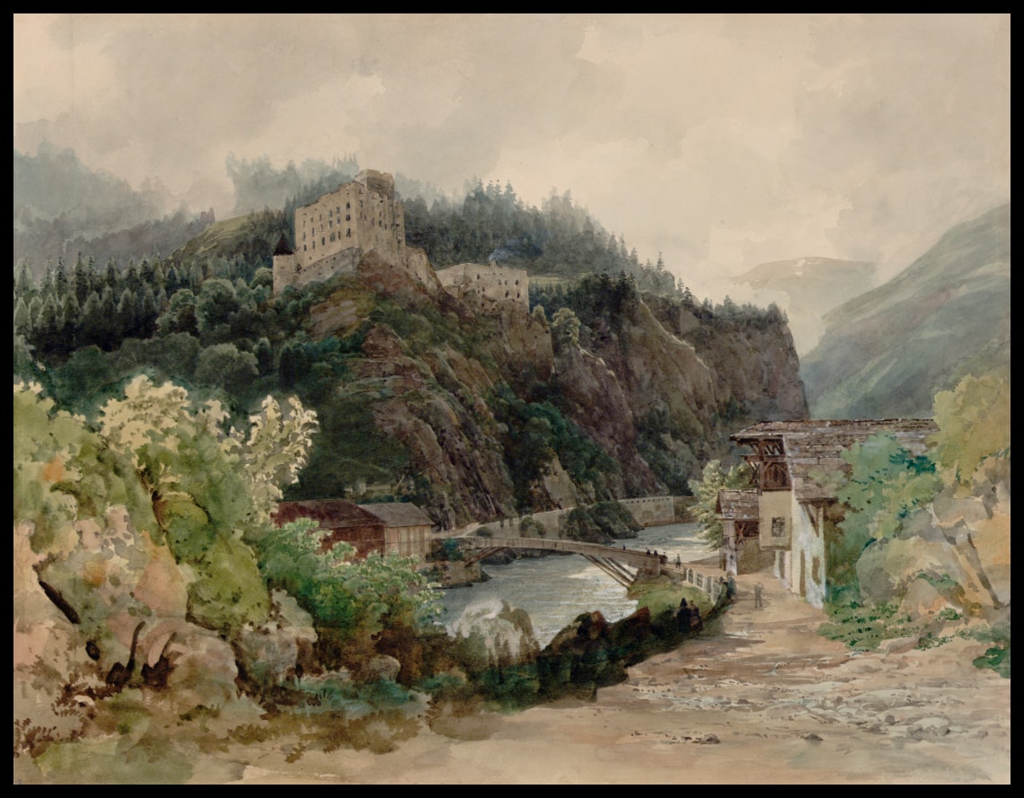 Ansicht von Schloss Landeck in Tirol