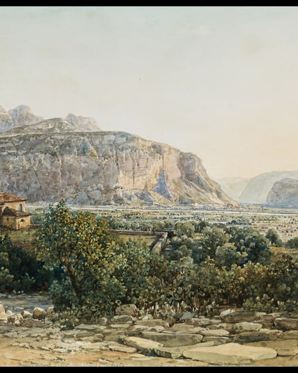 Aussicht von der Kirche St. Peter nach Mezzolombardo