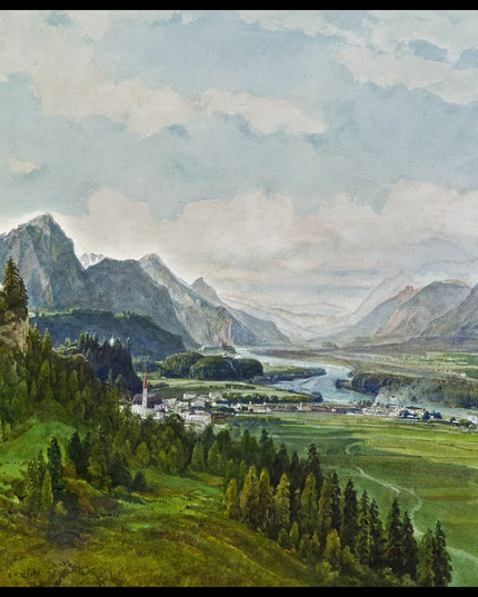 Blick auf Brixlegg vom Stadtberg Rattenberg