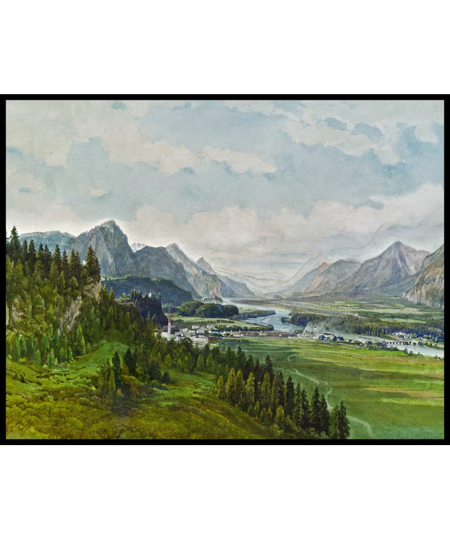 Blick auf Brixlegg vom Stadtberg Rattenberg