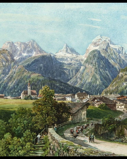 Blick auf Lofer und die Loferer Steinberge