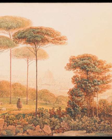 Blick auf St. Peter in Rom aus der Gegend des Monte Mario