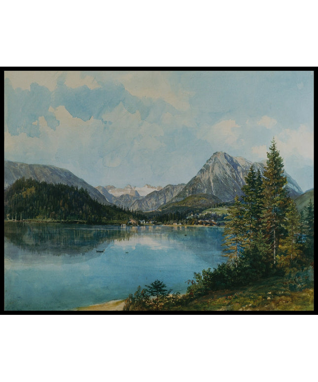 Der Altausseersee mit dem Dachstein