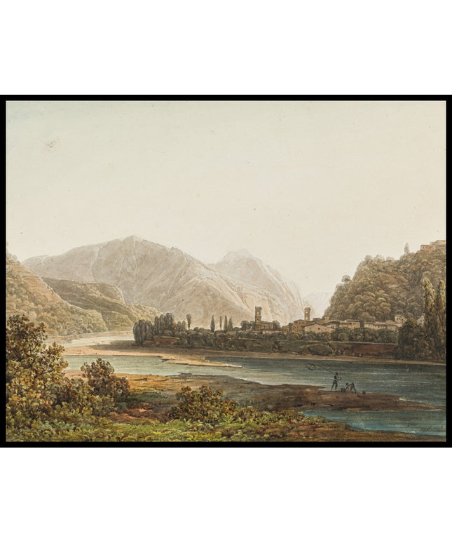 Flußtal des Serchio bei Lucca