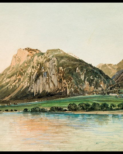 Inn mit Blick auf das Kaisergebirge