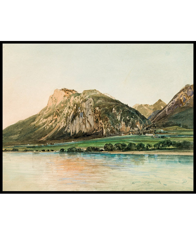 Inn mit Blick auf das Kaisergebirge