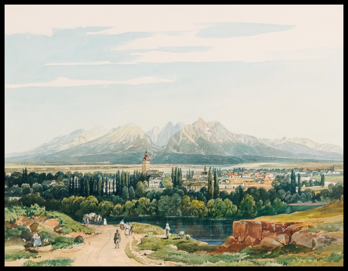 Schloss Lomnitz und die Tatra in Ungarn