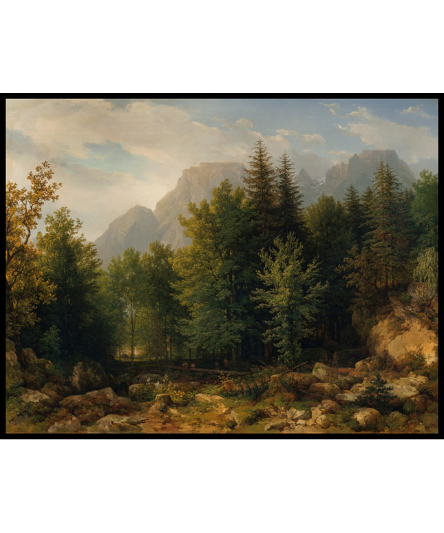 Waldlandschaft im Hochgebirge