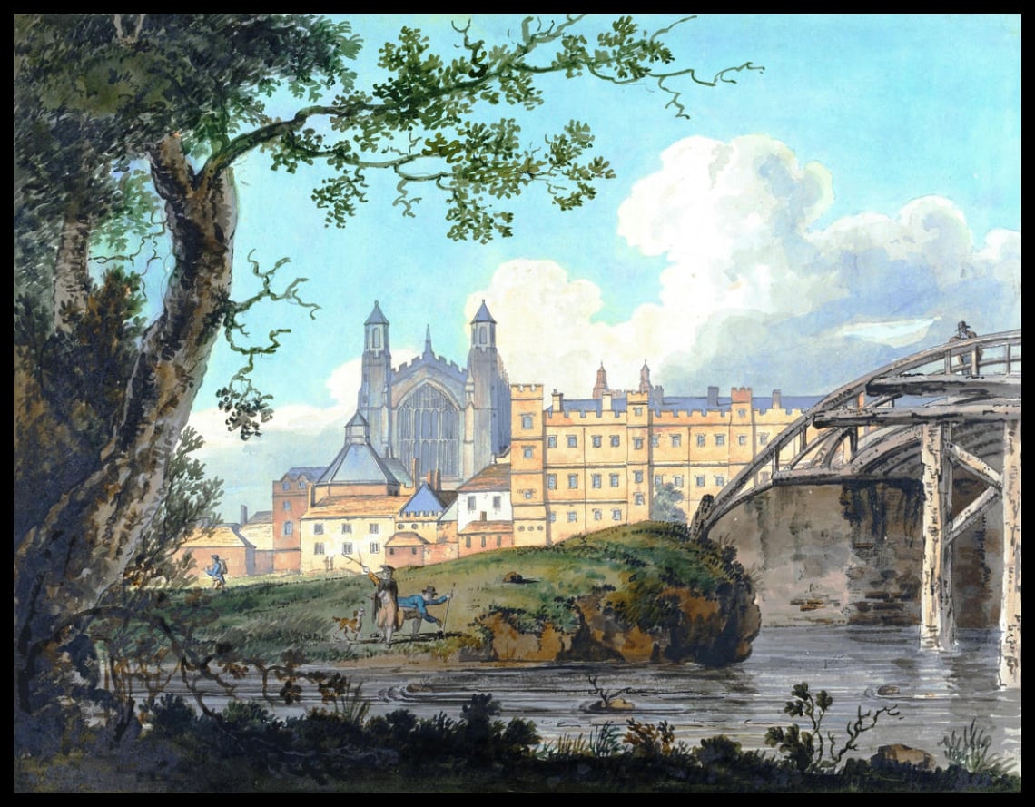 Eton College from Datchet Road