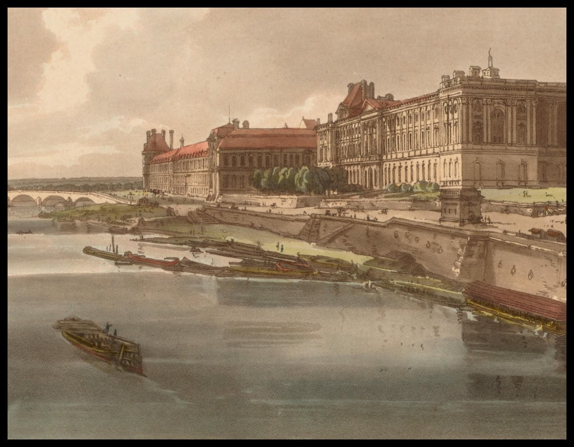 View of the Louvre and Bridge of the Thuilleries
