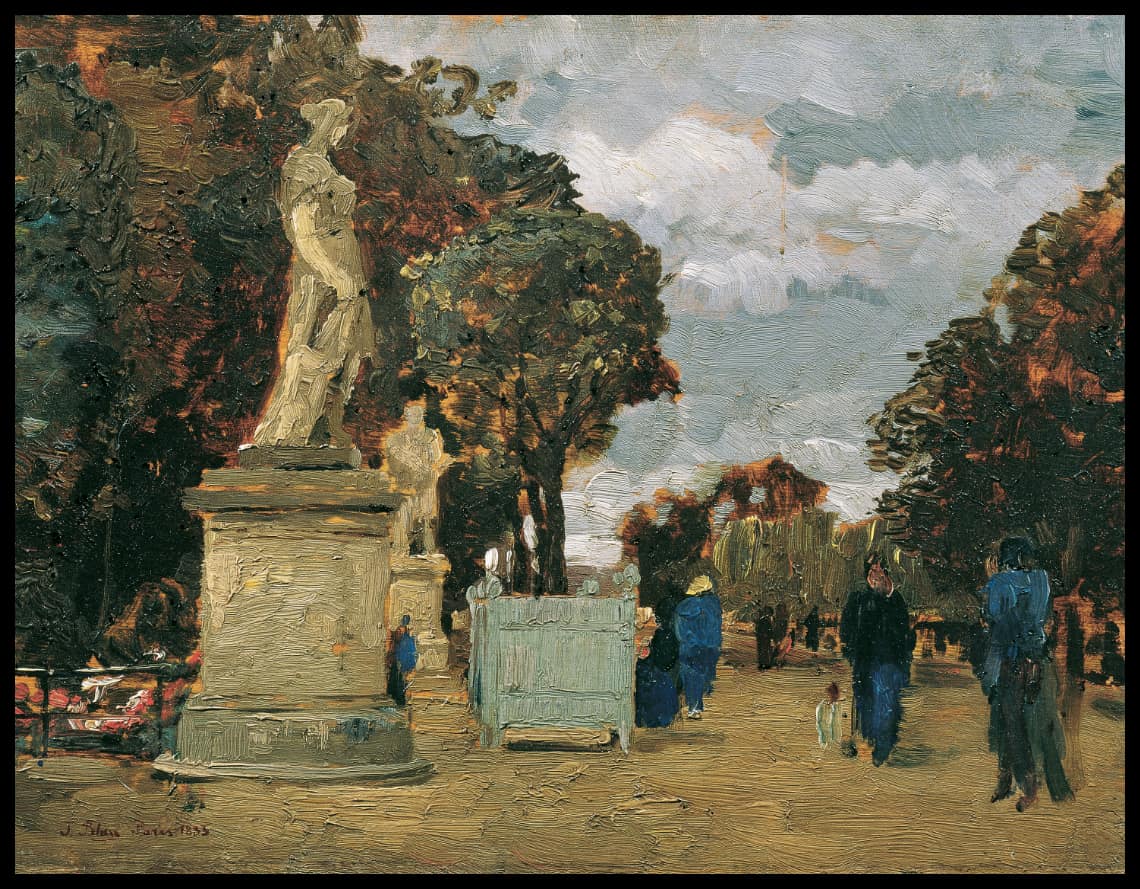 From the Tuileries, gray day