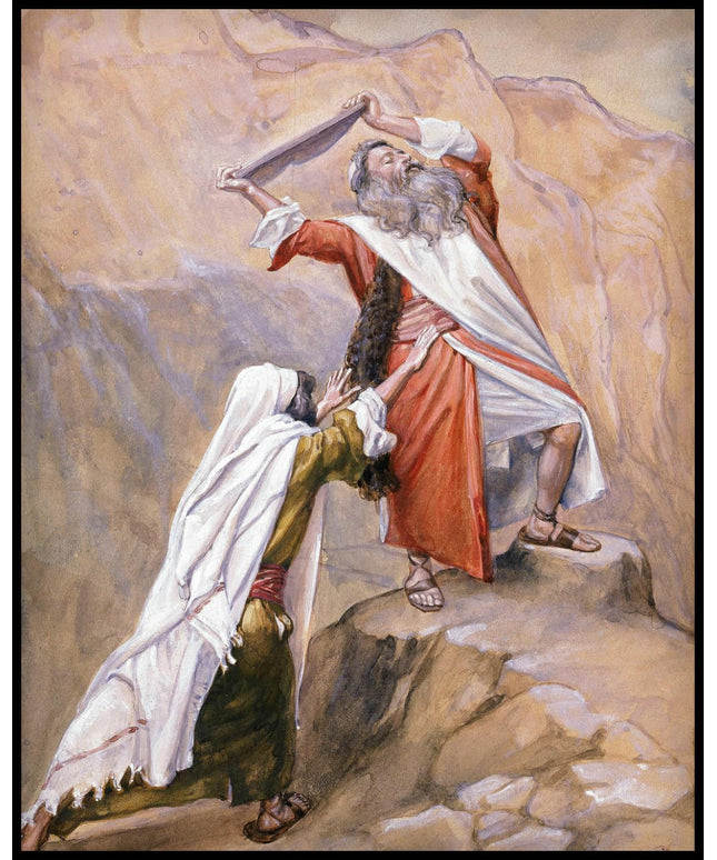 Moses Destroys the Tables of the Ten Commandments