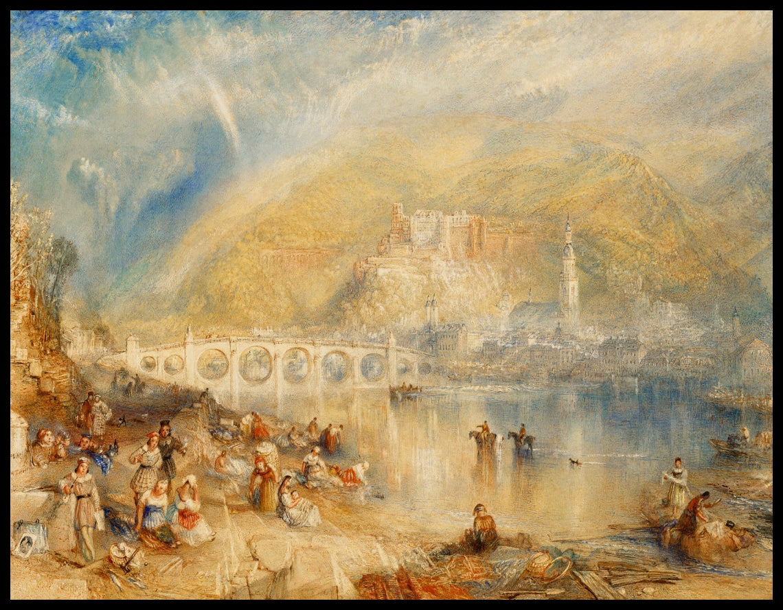 Heidelberg avec un arc-en-ciel