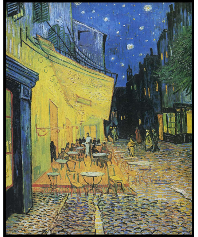 Caféterrasse am Abend