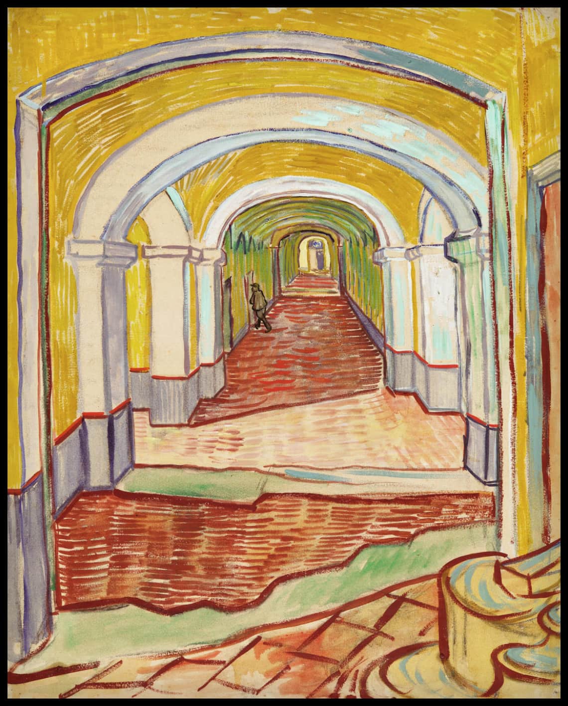 Corridor in the Saint-Paul Hospital