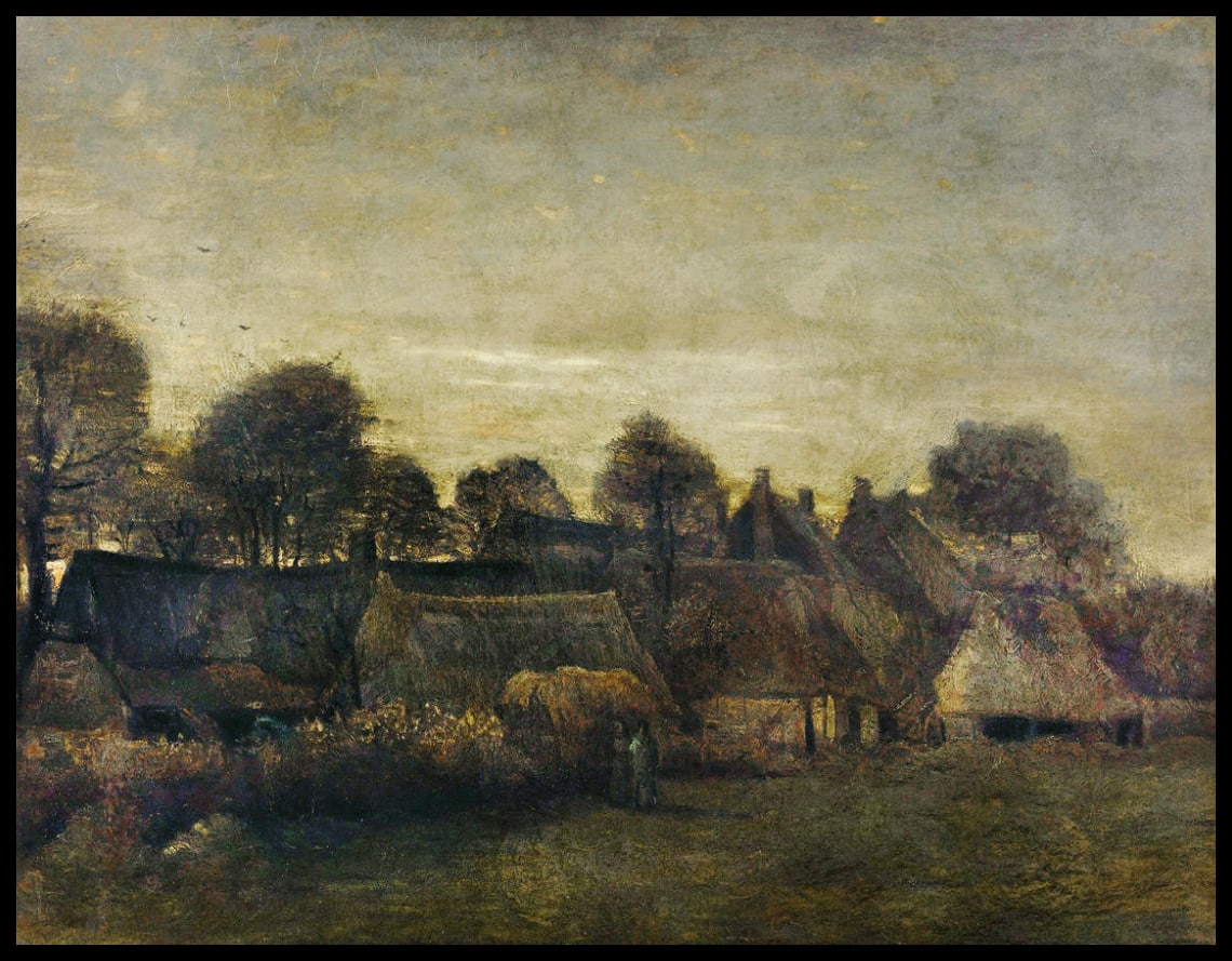 Farming Village at Twilight