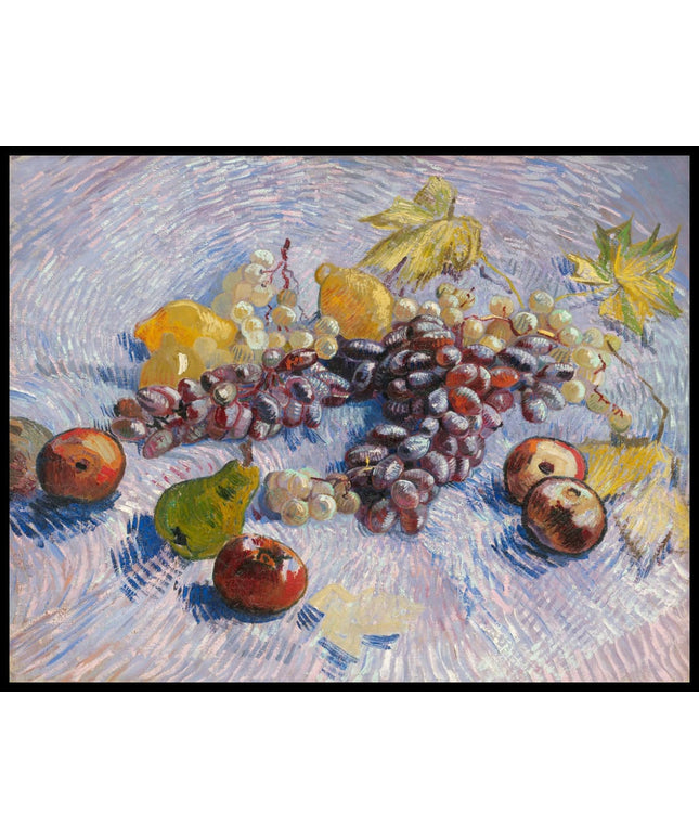 Grapes, Lemons, Pears, and Apples