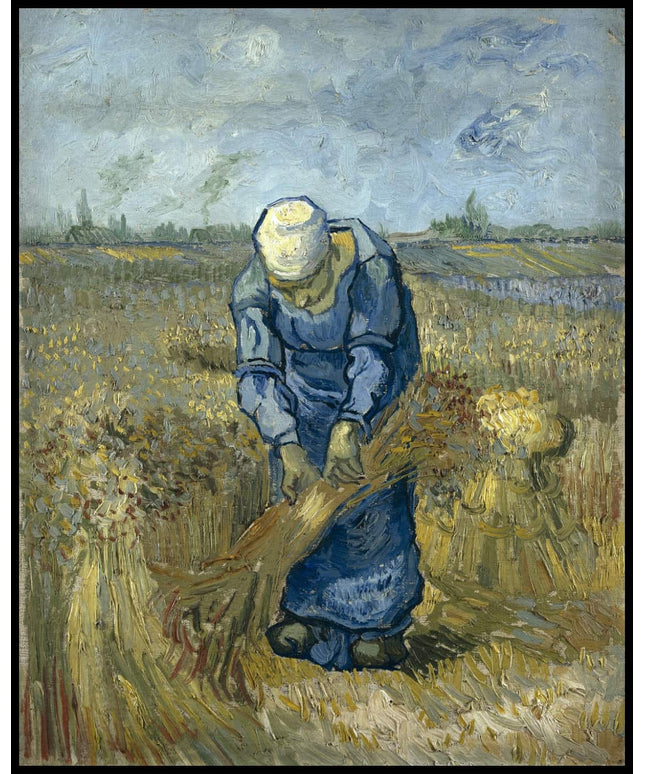 Die Garbenbinderin (nach Millet)