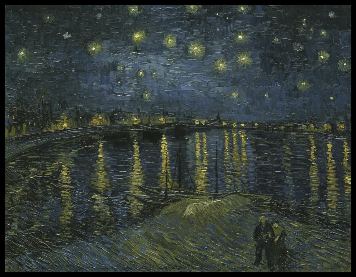 Starry night over the Rhone