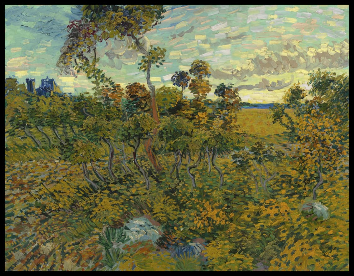 Sunset near Montmajour