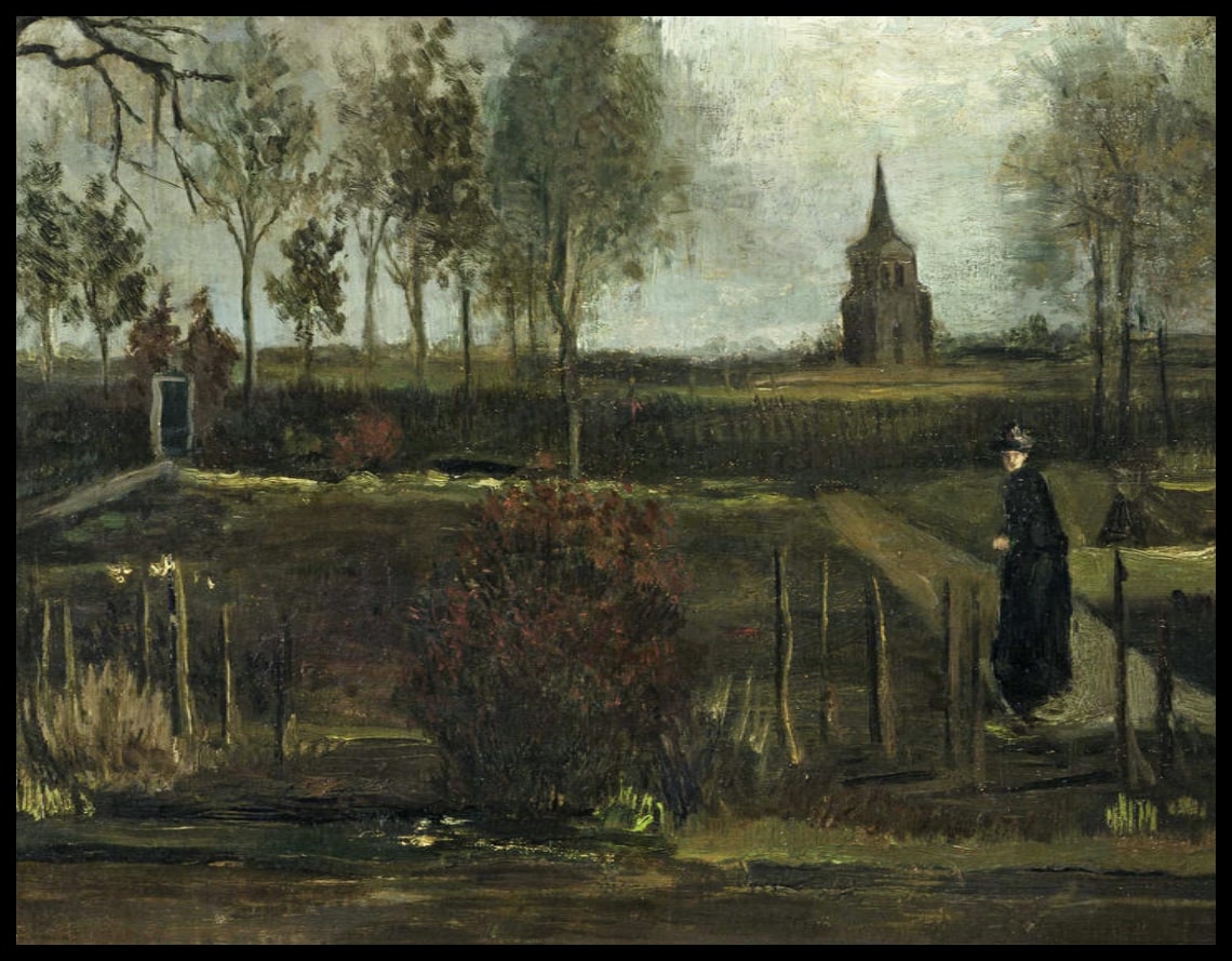 The parish garden of Nuenen in spring
