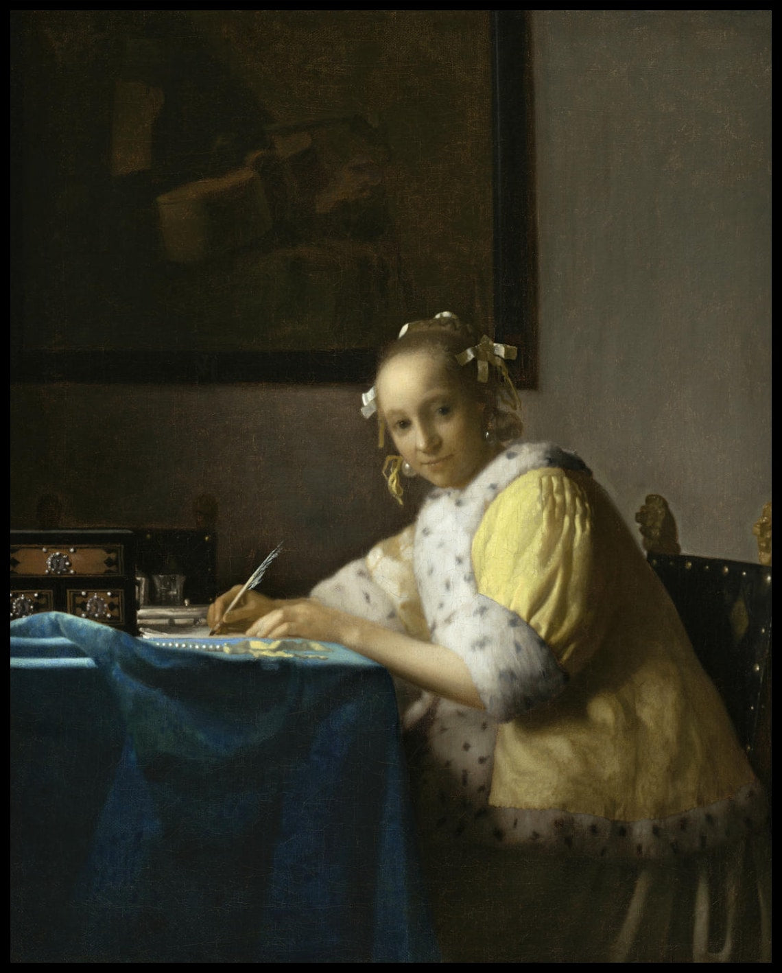 Écrivain en jaune