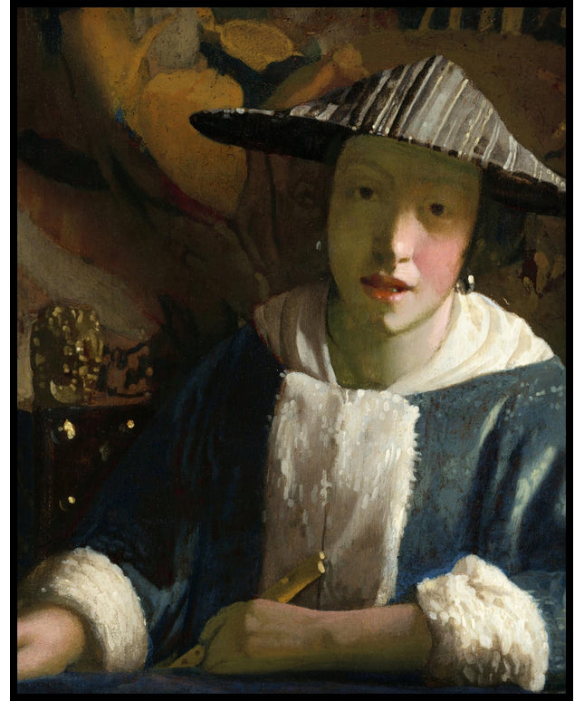 Junges Mädchen mit Flöte