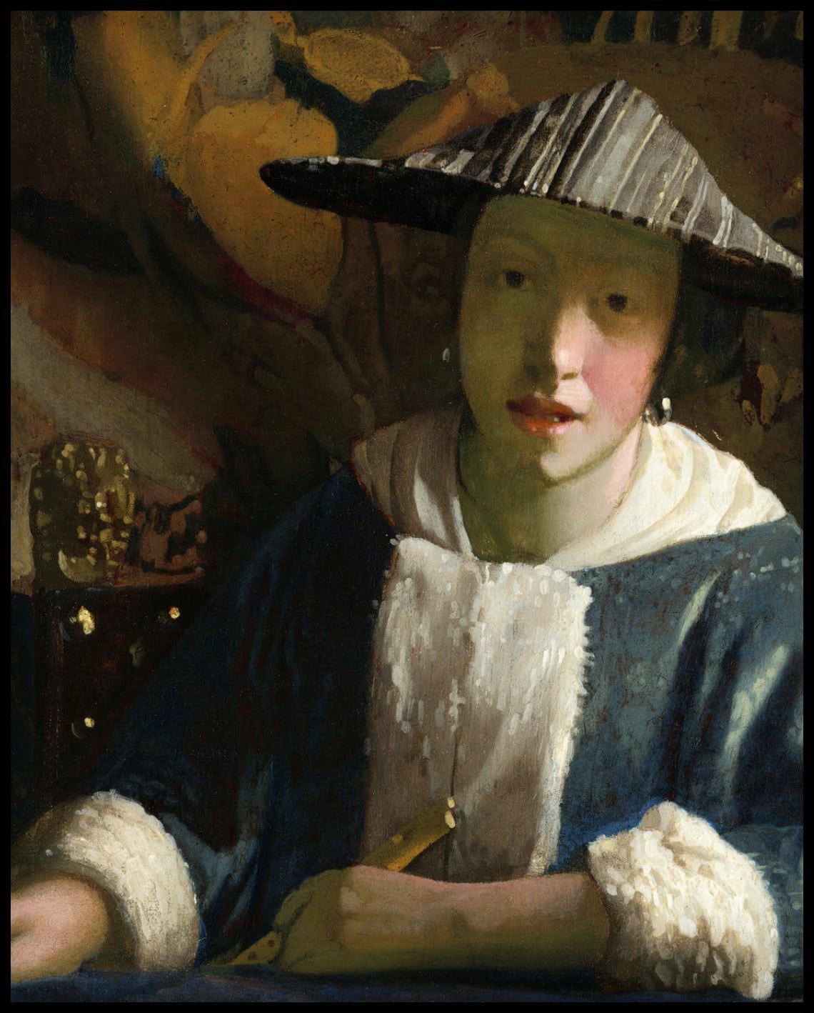 Jeune fille avec flûte