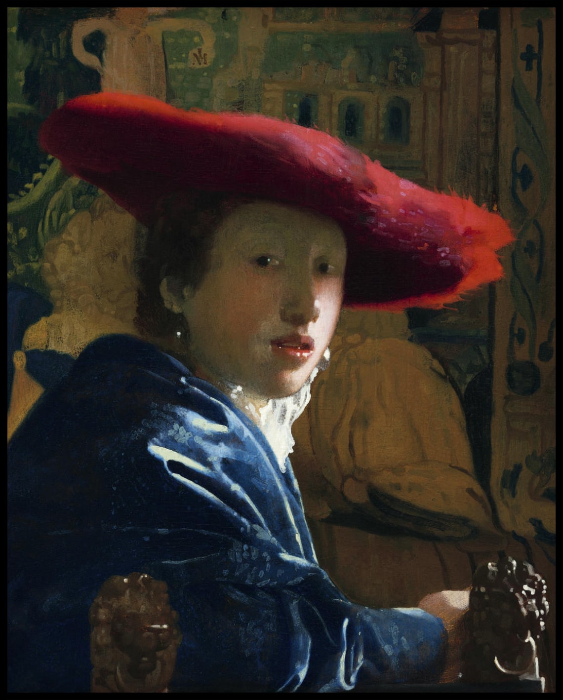 Fille au chapeau rouge