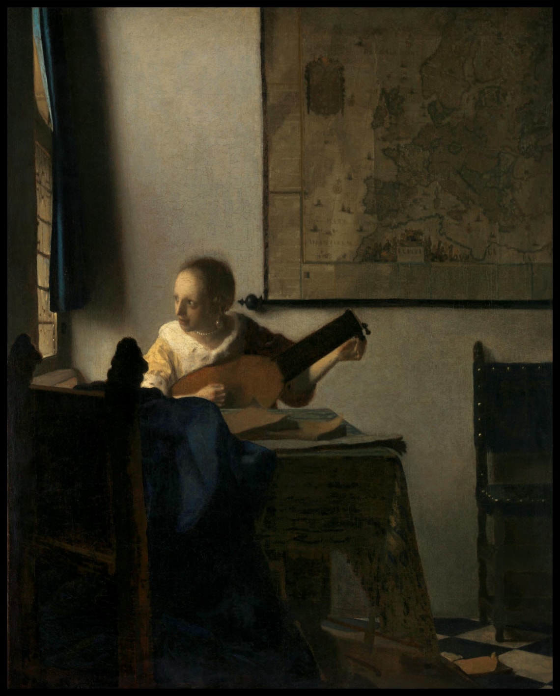 Joueuse de luth à la fenêtre