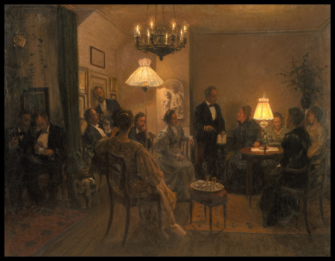 Une soirée au domicile de l'artiste