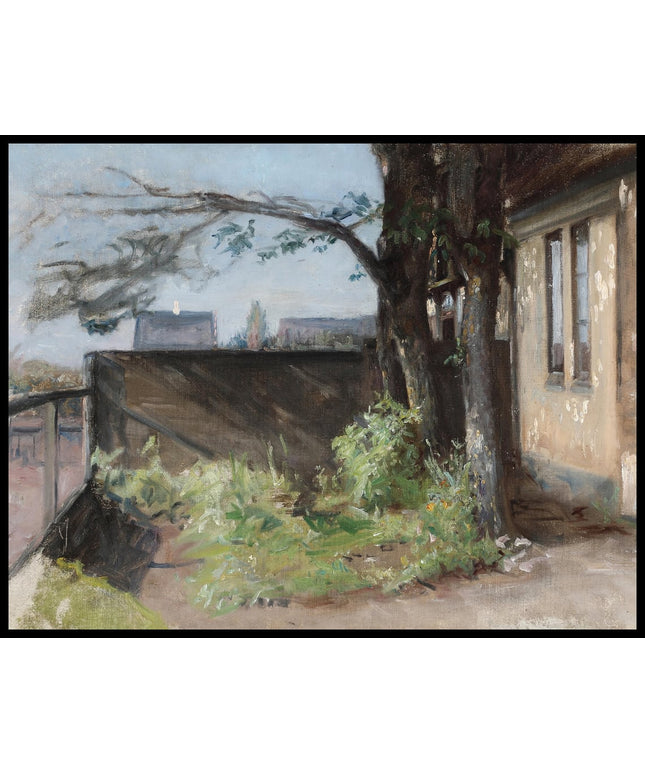 En solrig forhave i Dragør