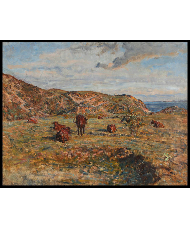 Grazing cows at Refnæs