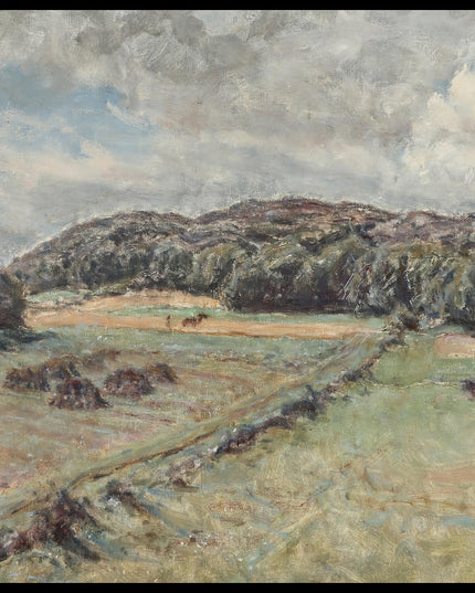 Landscape with cows in a field