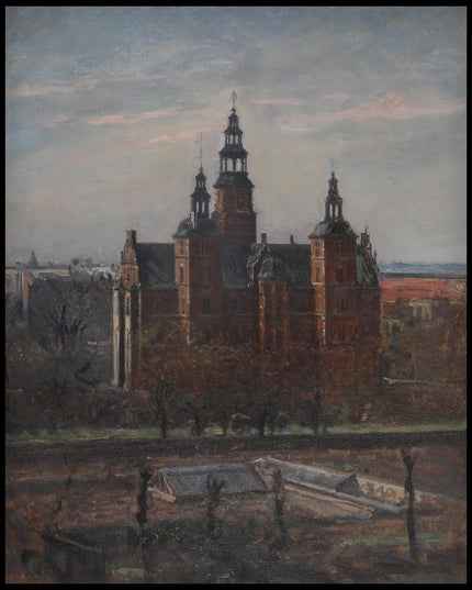 Rosenborg Castle viewed from Sølvgade from the Botanical Garden