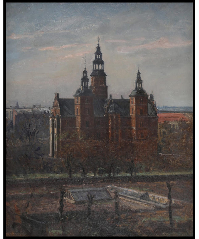 Rosenborg Castle viewed from Sølvgade from the Botanical Garden