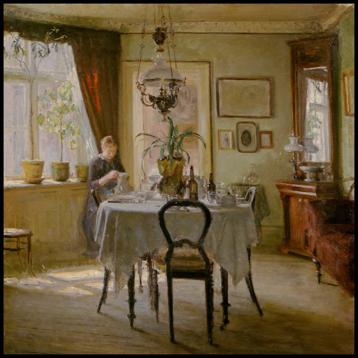 Soleil dans la salle à manger
