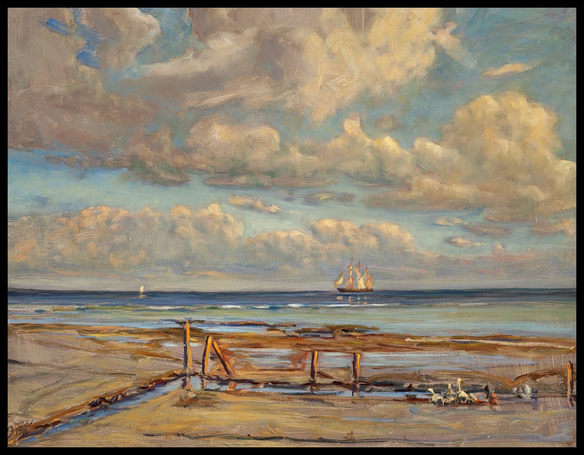 Vue sur la mer, journée d'été