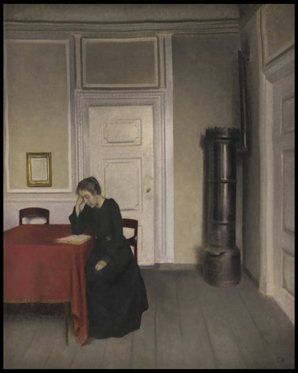 A Room in the Artist's Home in Strandgade, Copenhagen, with the Artist's Wife