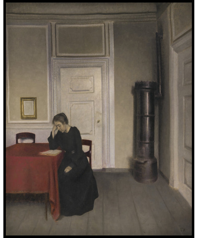 A Room in the Artist's Home in Strandgade, Copenhagen, with the Artist's Wife