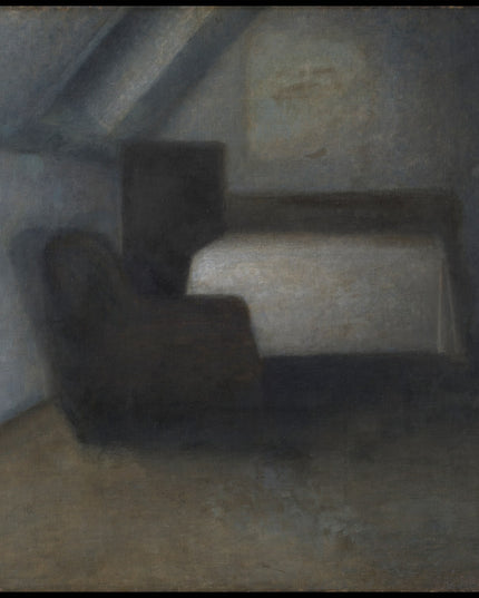 Attic Room with a Table and Chair